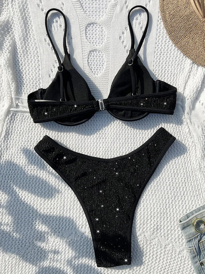 Maillot de bain brillant | modèle #DARK