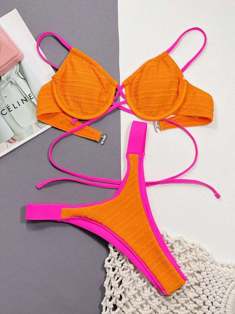 Maillot de bain femme sexy | modèle #ORANGE SUN