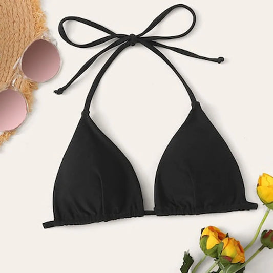 Haut de maillot de bain noir très élégant - modèle vida 