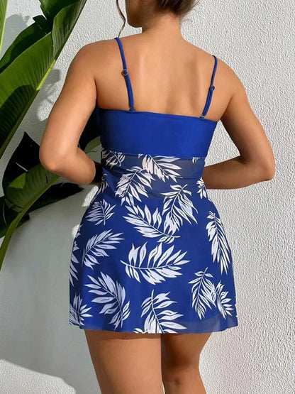 Maillot de bain jupette femme | modèle #BLUE HONEY