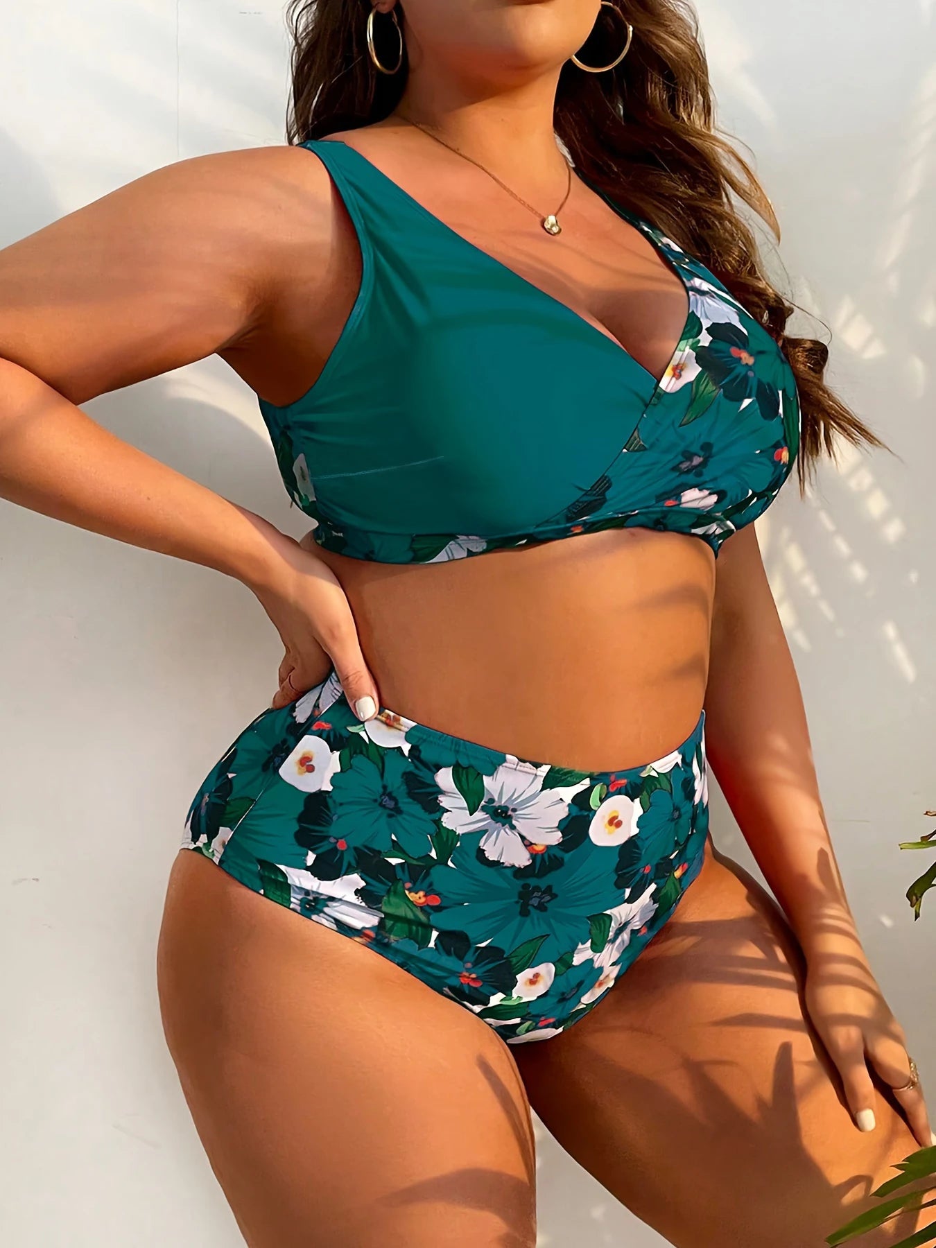 Maillot de bain femme grande taille | modèle #ELEGANT GARDEN