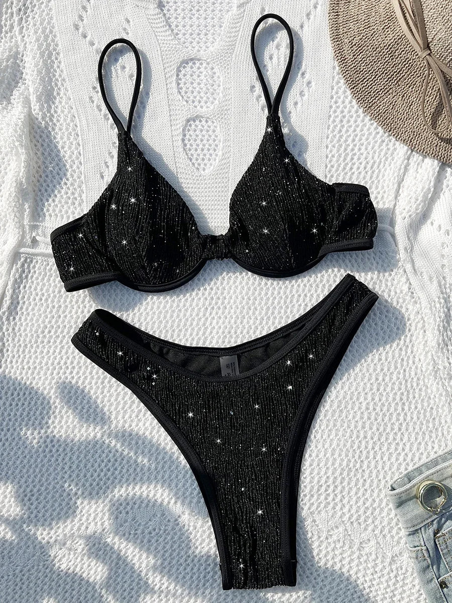 Maillot de bain brillant | modèle #DARK