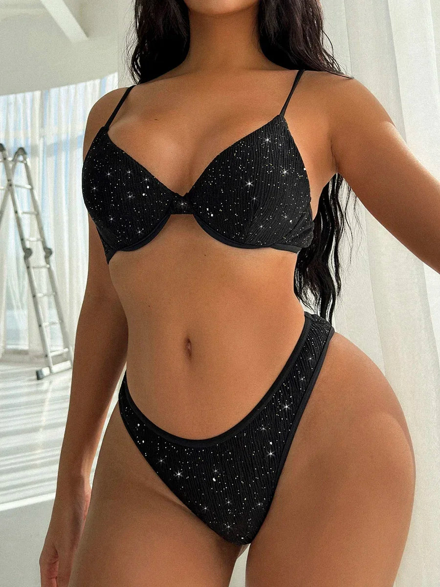 Maillot de bain brillant | modèle #DARK